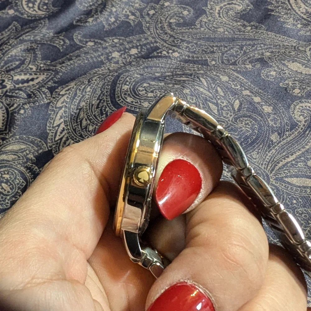 Kate Spade Two Tone Mani Pedi Sign Watch - Picture 7 of 7